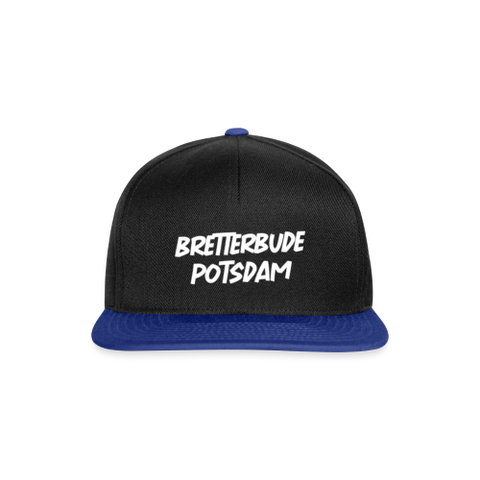 Snapback Bretterbuden Cap Schwarz/Dunkel Blau