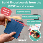 Farbiges Fingerboard Furnier Set - 6 Boards