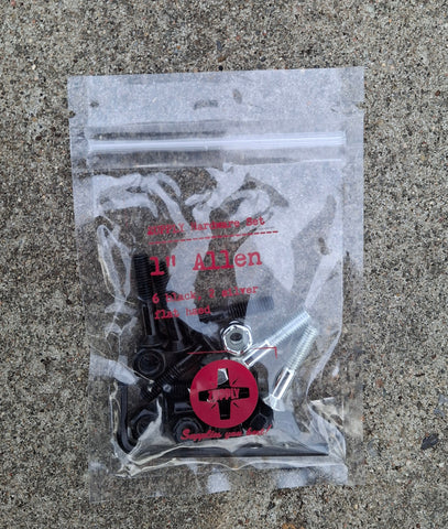 Montageset 1" Allen Schwarz / Silber