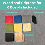 Farbiges Fingerboard Furnier Set - 6 Boards