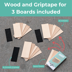 Standard Fingerboard Furnier - 3 Boards