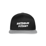 Snapback Bretterbuden Cap Schwarz/Grau