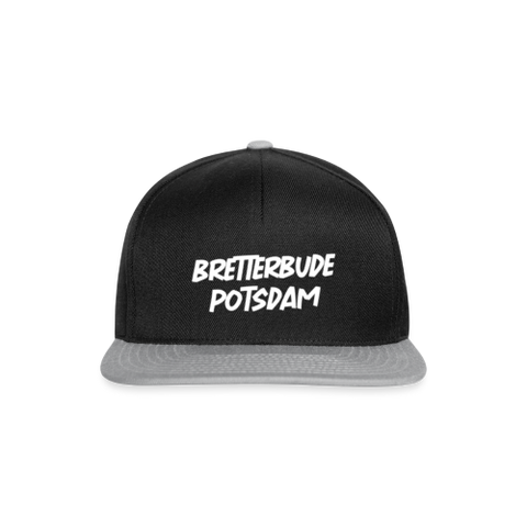 Snapback Bretterbuden Cap Schwarz/Grau